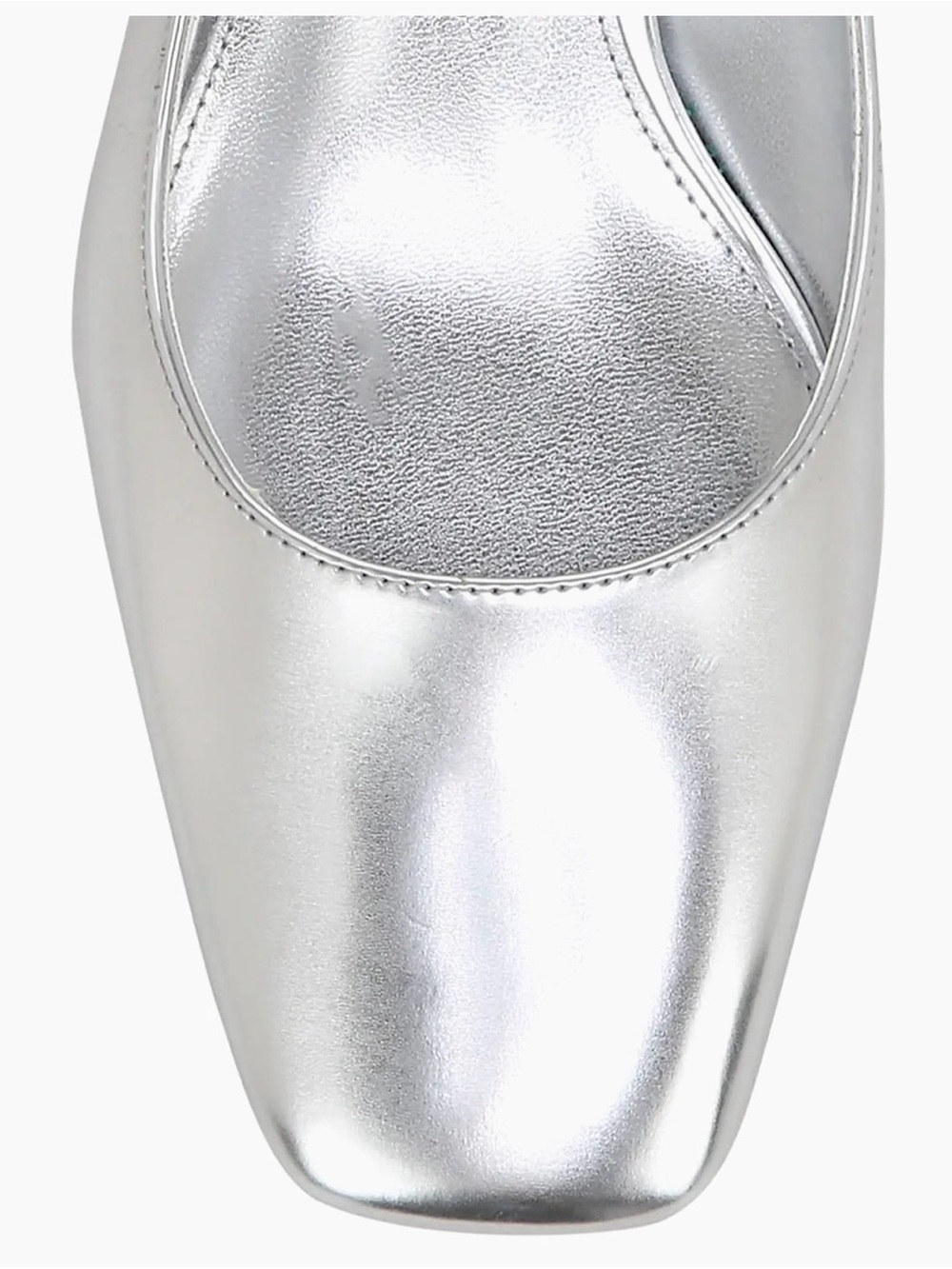 Sam Edelman Silver Slingback Block Heel Pumps - Women - Picture 5 of 10